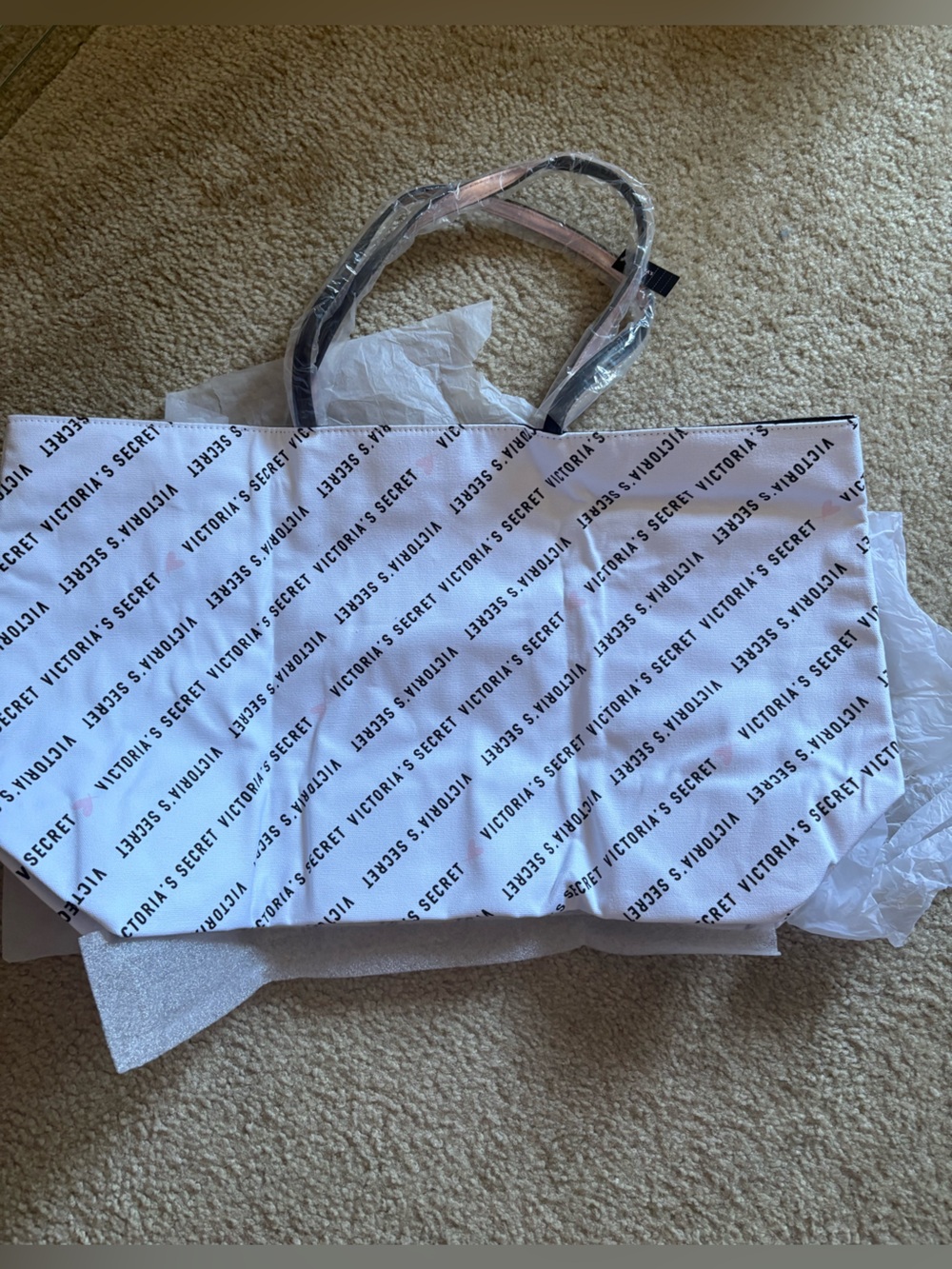 Victoria's Secret Black & White Logo Tote bag